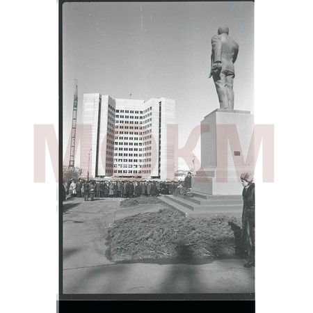 Негатив. Возложение цветов к памятнику В.И. Ленина Негатив. Возложение цветов к памятнику В.И. Ленина